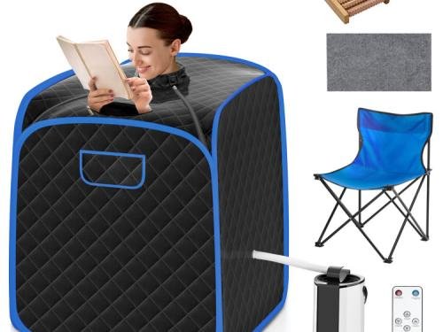 Portable Personal Steam Sauna Spa with Steamer Chair
